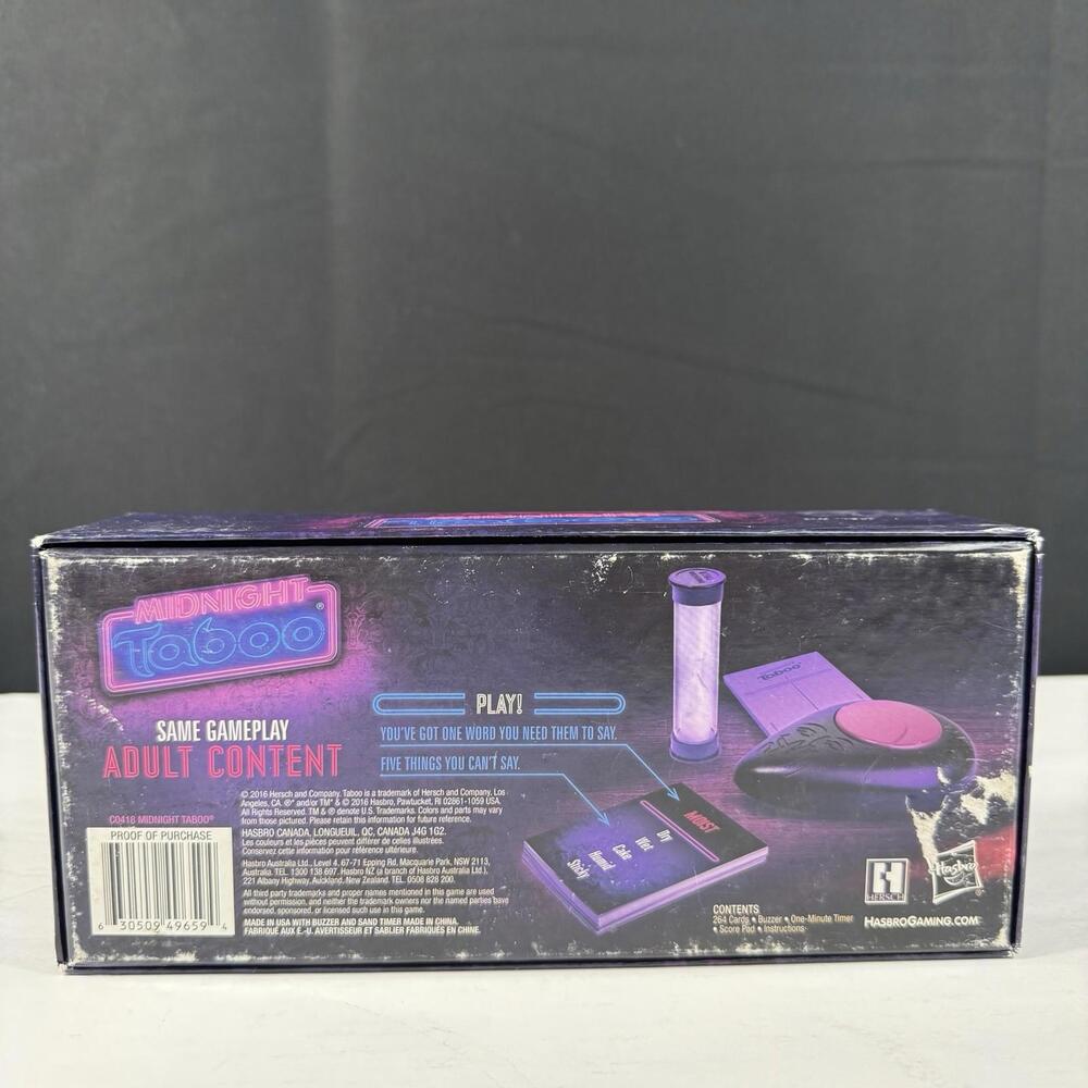 Midnight Taboo Game Open Box - Picture 2 of 5
